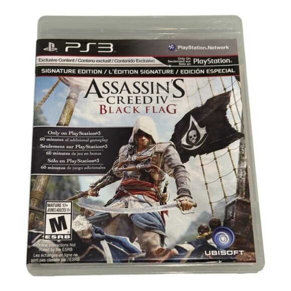 Assassins Creed IV Black Flag Signature Edition Complete PS3 Game PlayStation 3 - Picture 1 of 10